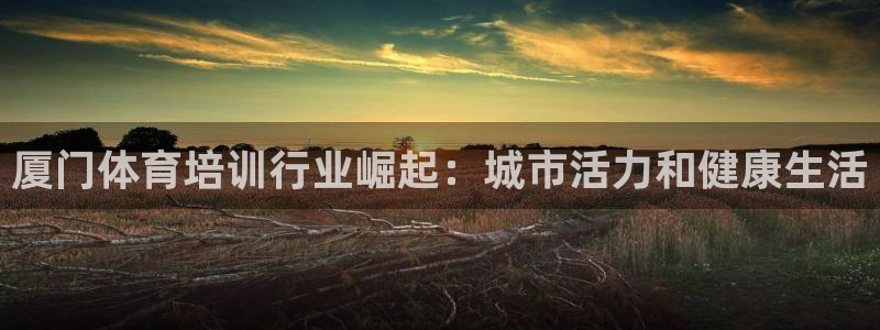 极悦娱乐代理人是谁：厦门体育培训行业崛起：城市活力和