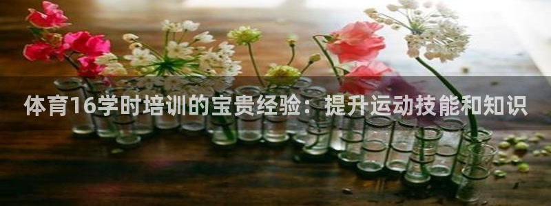 极悦平台app二维码怎么弄：体育16学时培训的宝贵经