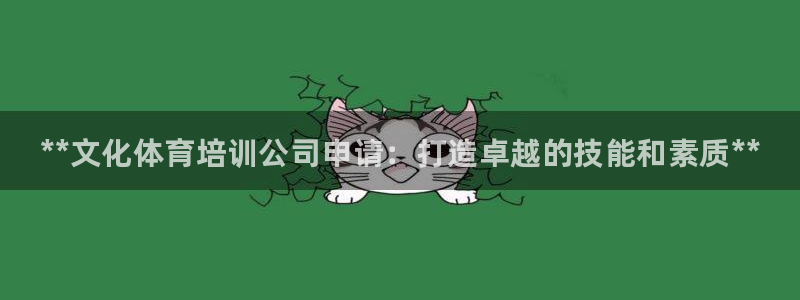 极悦娱乐代理人是谁呀：**文化体育培训公司申请：打造