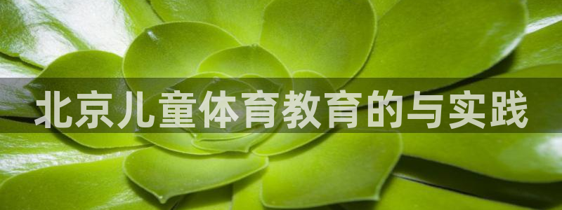 极悦平台app安全吗：北京儿童体育教育的与实践